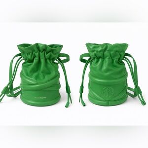 Alexander McQueen Vibrant Green Leather Pouch